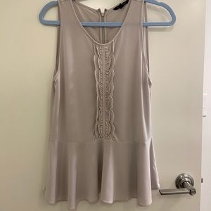 Banana Republic Peplum Top w/ Scallop Detail